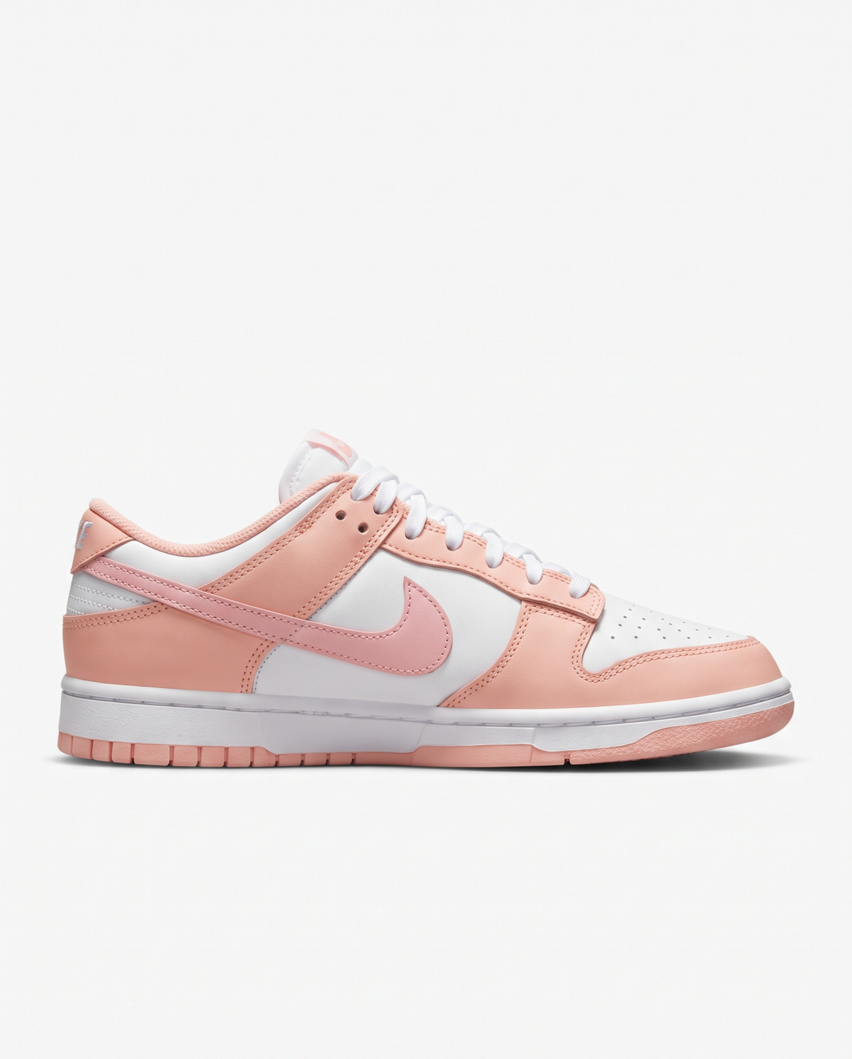 Zapatillas Nike Dunk Low — Rosa melocotón y blanco