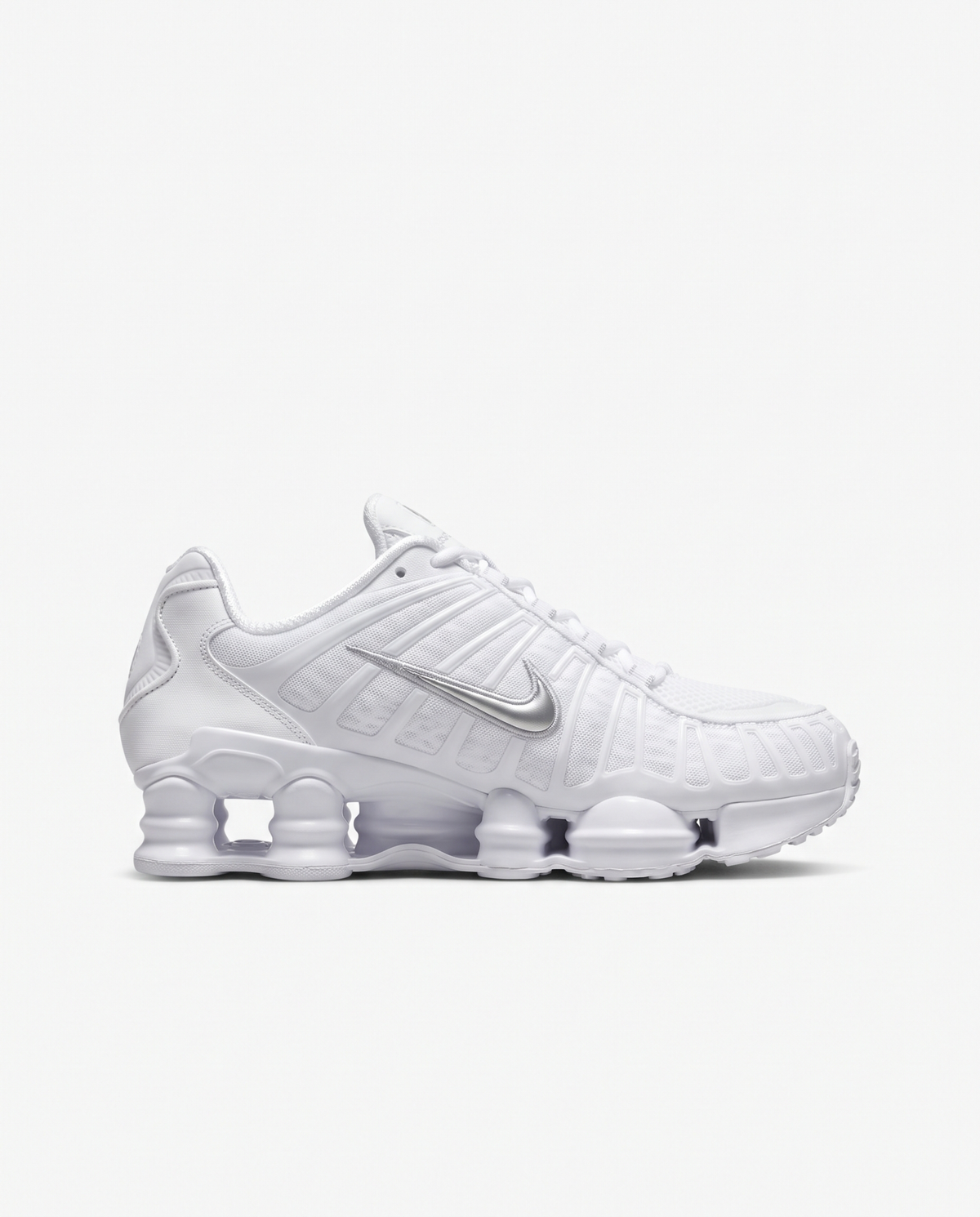 Zapatillas Nike Shox TL — Blanco y plata