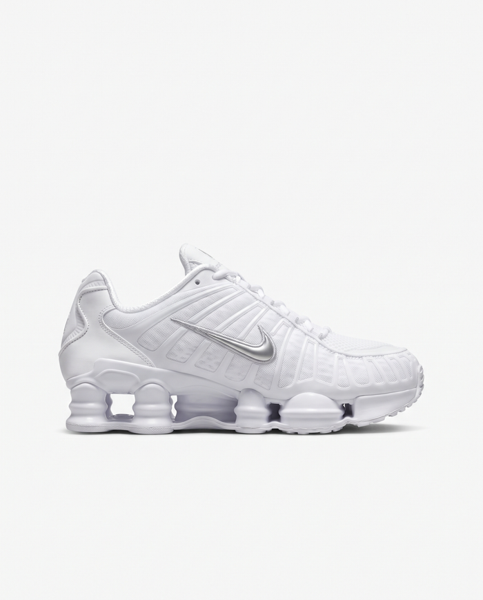 Zapatillas Nike Shox TL — Blanco y plata