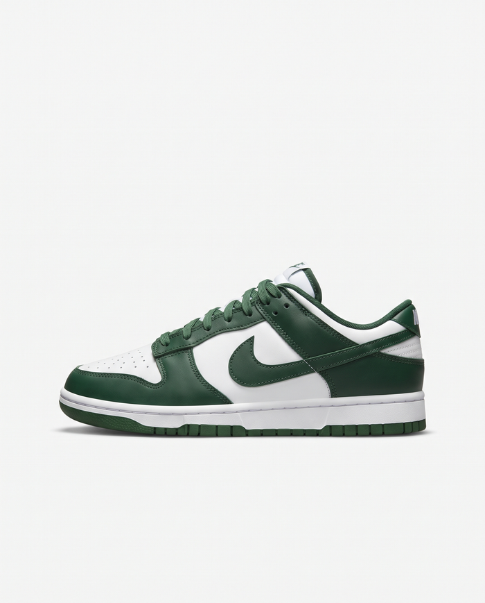 Zapatillas Nike Dunk Low — Verde botella y blanco
