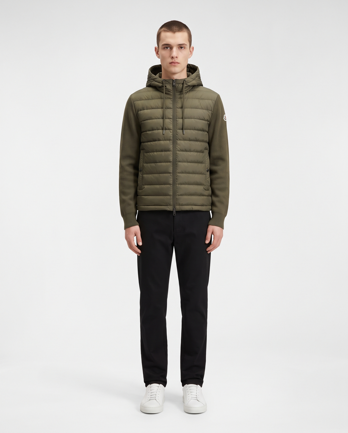 Chaqueta híbrida Moncler — Verde militar
