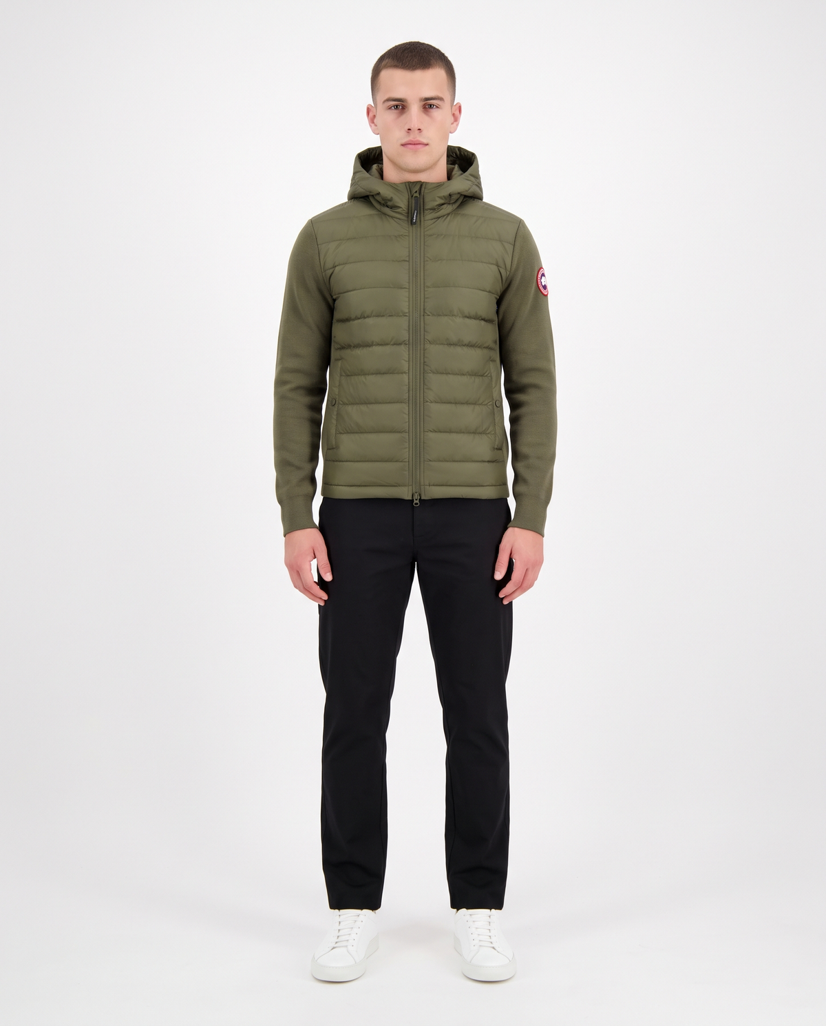 Chaqueta híbrida Canada Goose — Verde militar