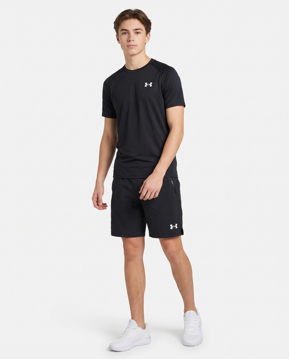 Conjunto Under Armour camiseta y pantalón corto — Negro