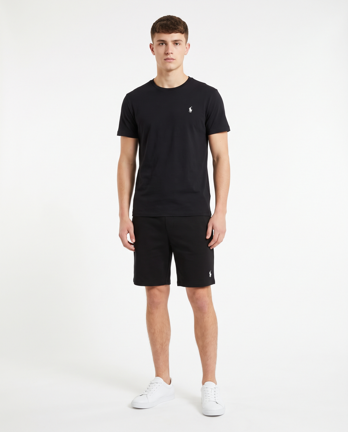 Conjunto Polo Ralph Lauren camiseta y pantalón corto — Negro