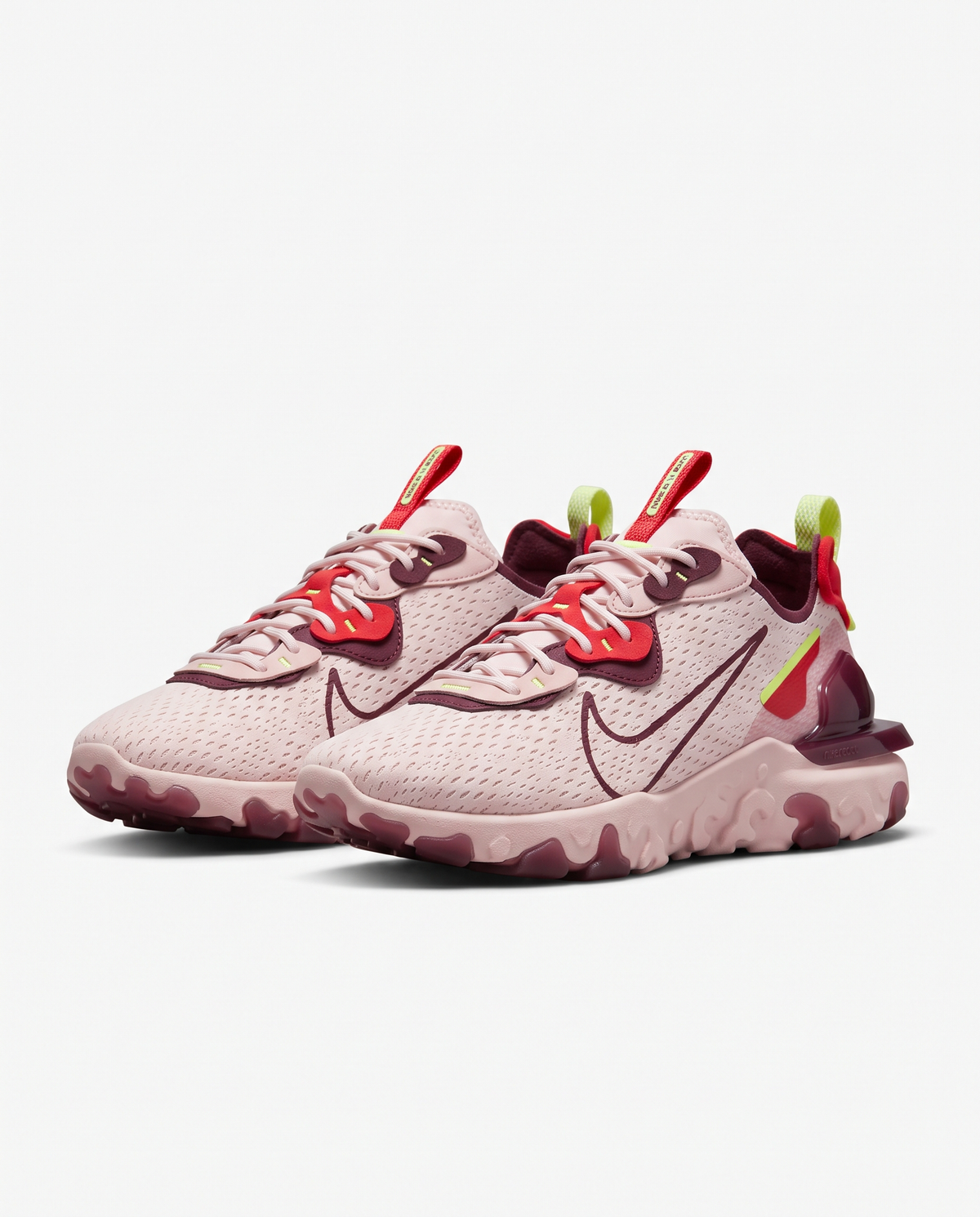 Zapatillas Nike React Vision — Rosa y granate