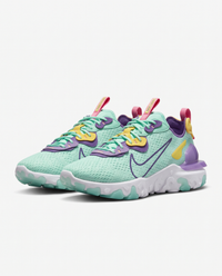 Zapatillas Nike React Vision — Verde menta y multicolor