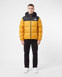 Plumífero con capucha The North Face — Mostaza y negro