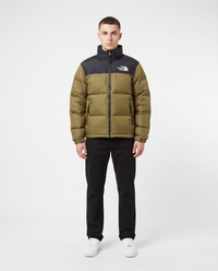 Plumífero con capucha The North Face — Caqui y negro
