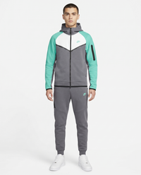 Chándal Nike Tech Fleece — Gris y verde menta