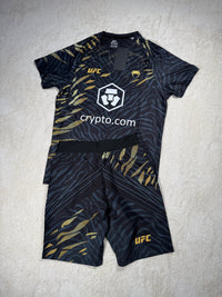 Conjunto camiseta y pantalón corto UFC UFC Venum — Negro y dorado