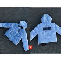 Chaqueta acolchada con capucha Trapstar — Azul celeste