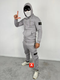 Chándal con cremallera Stone Island — Gris