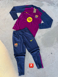 Chándal de entrenamiento FC Barcelona 25/26 — Magenta y azul marino