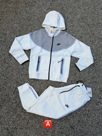 Chándal Tech Fleece Nike — Blanco y gris