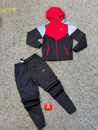 Chándal cortavientos Nike — Rojo, gris y negro