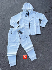 Chándal polar con cremallera Under Armour — Blanco