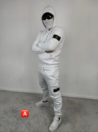 Chándal con cremallera Stone Island — Blanco