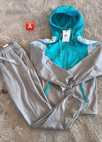 Chándal cortavientos Nike — Turquesa y gris