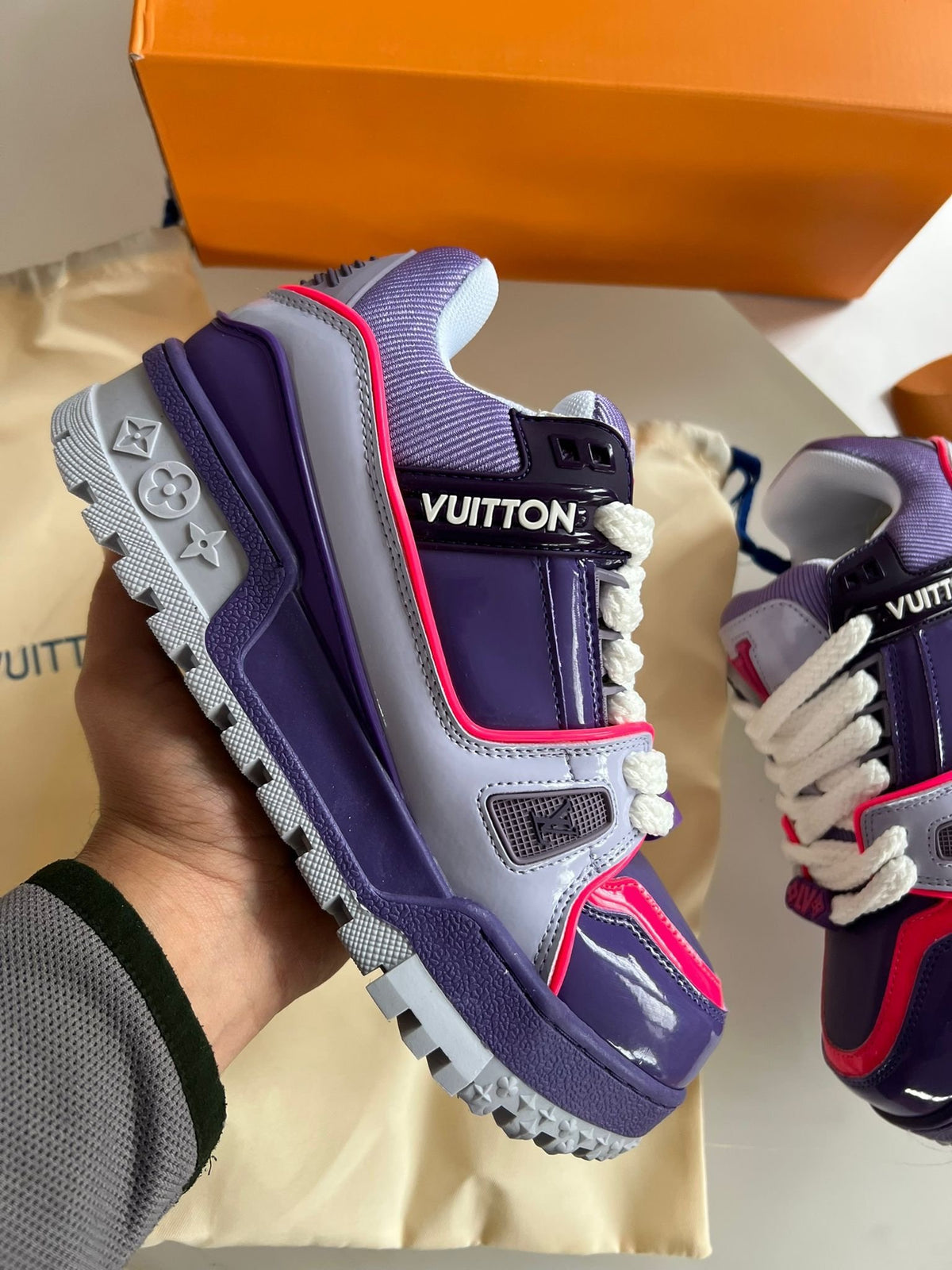 Zapatillas Louis Vuitton Trainer Maxi — Morado
