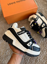 Zapatillas Louis Vuitton Trainer Maxi — Negro y blanco