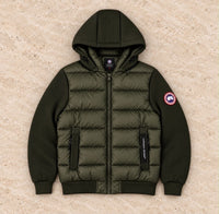 Chaqueta híbrida Canada Goose — Verde militar