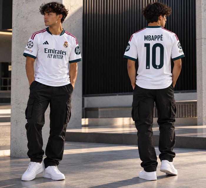 Camiseta Real Madrid Mbappé 10 — 1.ª equipación