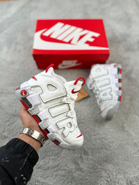 Zapatillas Nike Air More Uptempo — Blanco y rojo