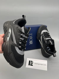 Zapatillas Dior B22 — Negro y gris