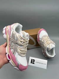 Zapatillas Asics Gel-NYC — Crema, gris y rosa
