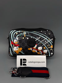 Bolso bandolera estampado Gucci — Negro