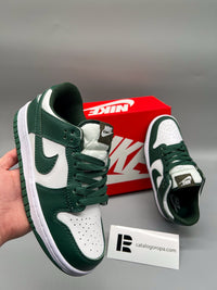 Zapatillas Nike Dunk Low — Verde botella y blanco