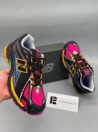 Zapatillas New Balance 1906 — Negro, rosa y amarillo