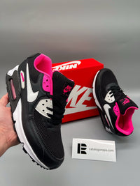 Zapatillas Nike Air Max 90 — Negro, blanco y rosa