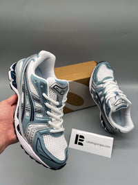 Zapatillas Asics Gel-Kayano — Blanco y azul acero
