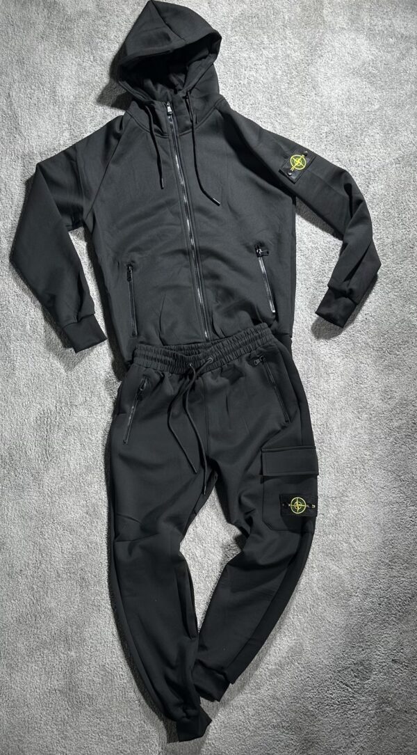 Chandal Largo Stone Island Negro
