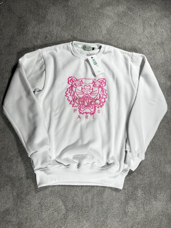 Sudadera Kenzo Blanca y Rosa